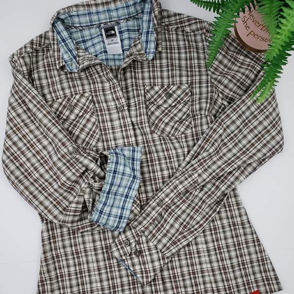 The North Face Tops - The North Face Plaid Button Down